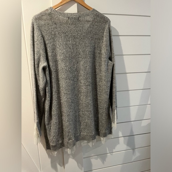 Michael Studio Collection for Addition Elle Knit Sweater with Lace details - Picture 7 of 7